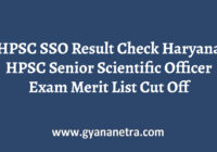 HPSC SSO Result Merit List