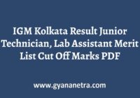 IGM Kolkata Result