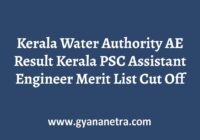 Kerala Water Authority AE Result