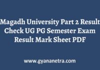 Magadh University Part 2 Result