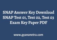 SNAP Answer Key Paper PDF