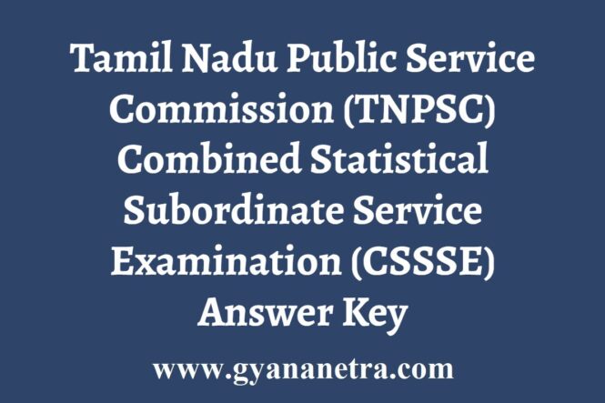 TNPSC Statistics Exam Answer Key