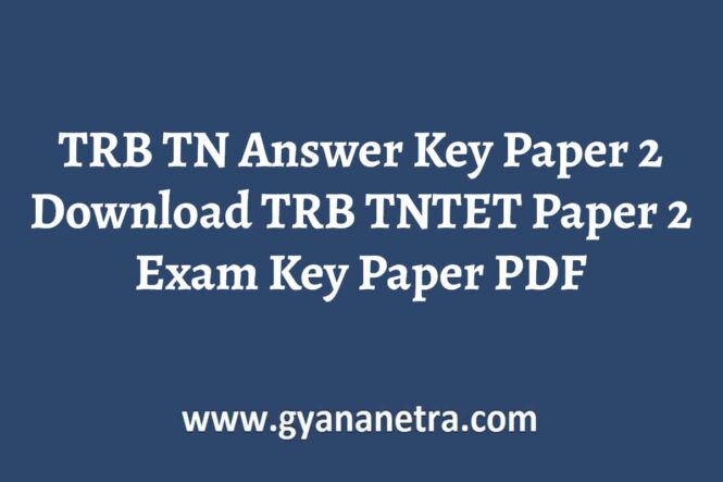 TRB TN Answer Key Paper 2 Download