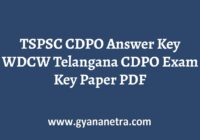 TSPSC CDPO Answer Key Download
