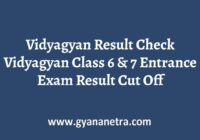Vidyagyan Result Cut Off