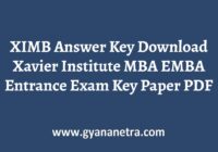 XIMB Answer Key Paper XGMT