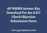 AP NMMS Answer Key