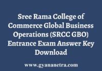 SRCC GBO Entrance Answer Key