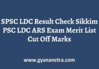 SPSC LDC Result Merit List