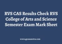 RVS CAS Results Check Online