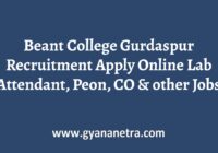 Beant College Gurdaspur Recruitment Notification