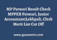 MP Patwari Result Merit List