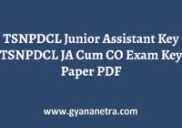 TSNPDCL Junior Assistant Key Paper PDF