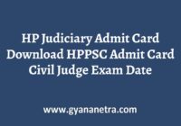 HP Judiciary Admit Card Exam Date
