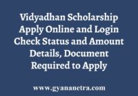 Vidyadhan Scholarship Apply Online