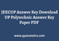 JEECUP Answer Key Polytechnic