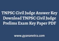 TNPSC Civil Judge Answer Key Paper