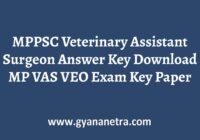 MPPSC Veterinary Assistant Surgeon Answer Key Paper