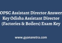 OPSC Assistant Director Answer Key Paper