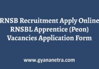 RNSB Recruitment Apply Online