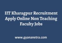 IIT Kharagpur Recruitment Non Teaching