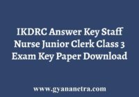 IKDRC Answer Key