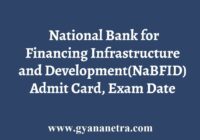 NaBFID Admit Card