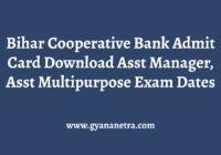 Bihar Cooperative Bank Admit Card Download Online