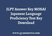 Mosai JLPT Answer Key