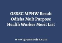 OSSSC MPHW Result Download