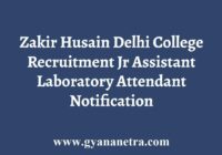 Zakir Husain Delhi College Recruitment