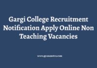 Gargi College Recruitment Notification