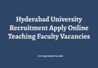 Hyderabad University Recruitment Notification