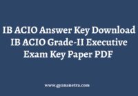 IB ACIO Answer Key Grade 2 Executive