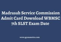 Madrasah Service Commission Admit Card Download