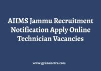 AIIMS Jammu Recruitment Notification