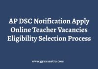 AP DSC Notification Apply Online