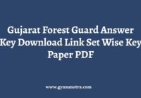 Gujarat Forest Guard Answer Key Paper