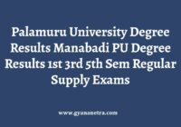 Palamuru University Degree Results Check Online
