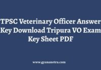 TPSC Veterinary Officer Answer Key Paper