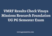 VMRF Results Semester Exam