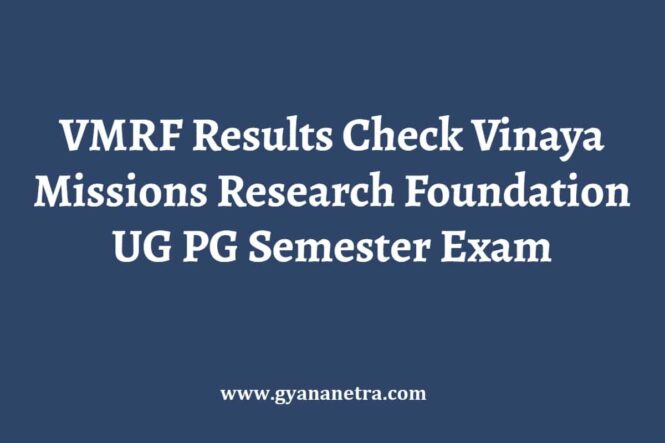 VMRF Results Semester Exam