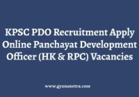 KPSC PDO Recruitment