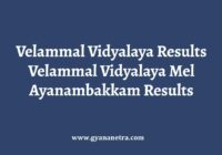 Velammal Nexus Results